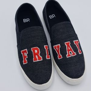 NWOT BP. FriYay Denim Slip-ons Sz 7